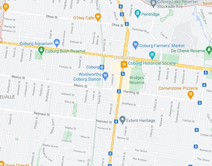 Coburg Map Area