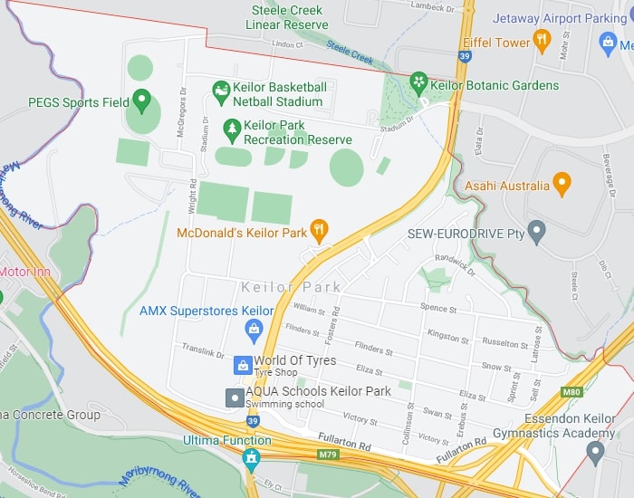 Keilor Park Map Area