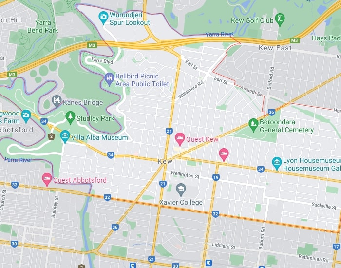 Kew Map Area