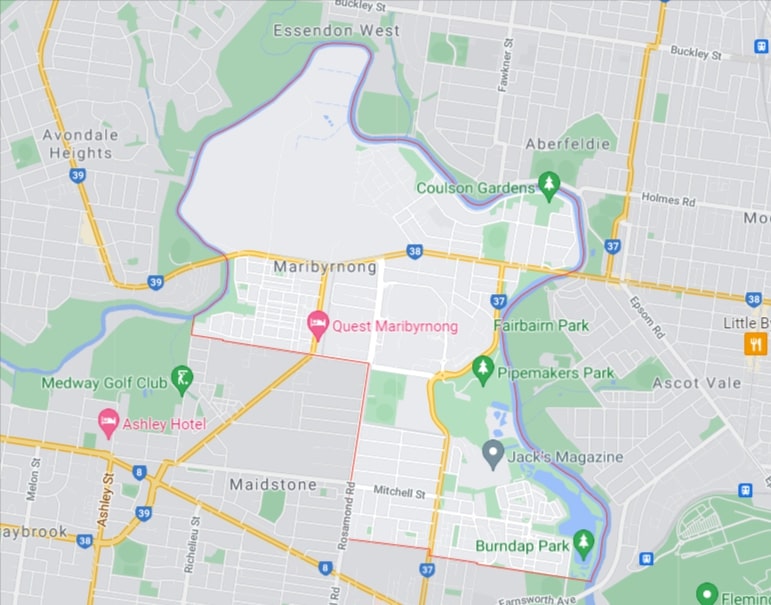 Maribyrnong Map Area
